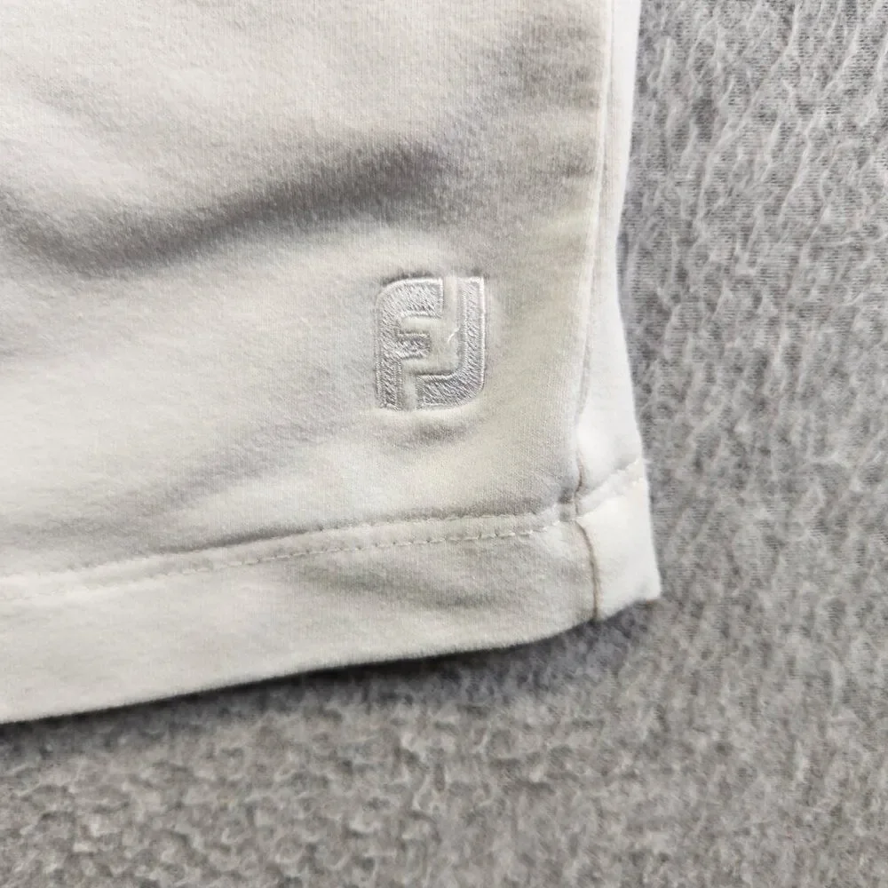 Footjoy Skort Womens L White Jersey Knit Zip Pocket Short Lined Skirt Golf FJ - Picture 2 of 13